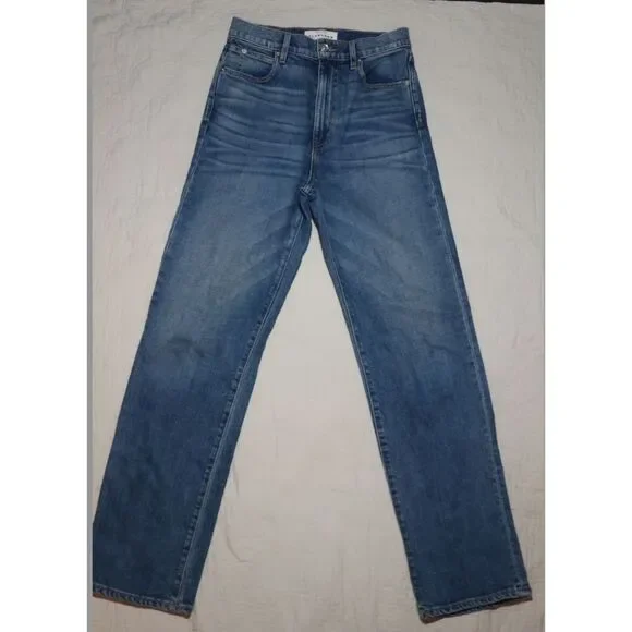 SLVRLAKE high rise straight leg worn in jeans sz 27 - Picture 2 of 9
